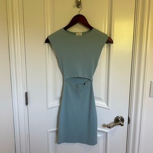 Wilfred Free Cut-Out Knit Mini Dress